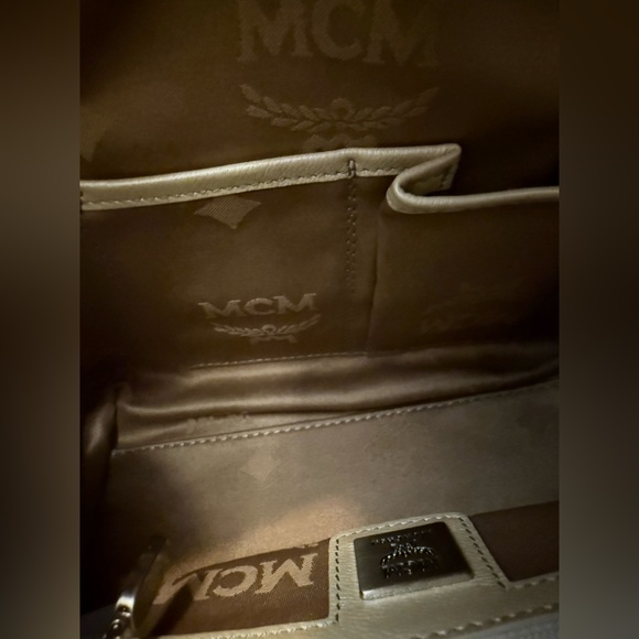 MCM Cream Satchel Bag with detachable tassel - Picture 11 of 15